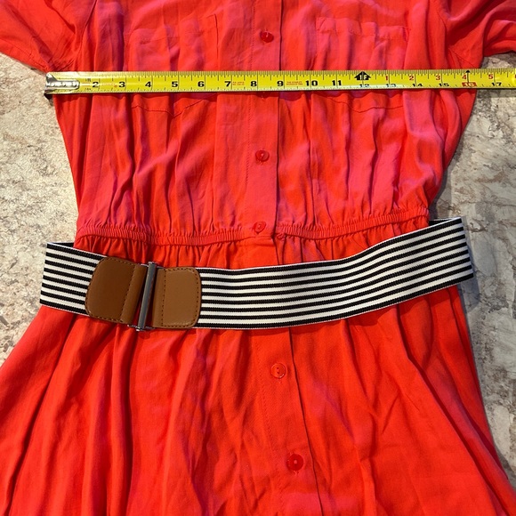 Women’s BCX Dress Size XL Belt & Button Front - Picture 9 of 11